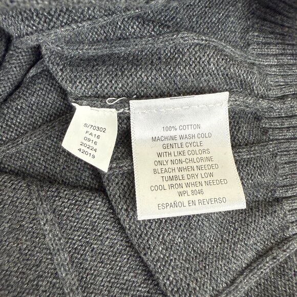 NWT John Ashford Gray V-Neck 100% Cotton Sweater XXL - Picture 6 of 9